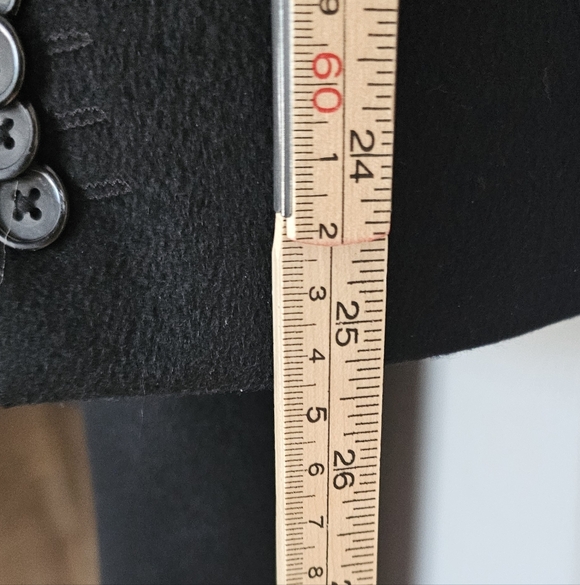 JOE Joseph Abboud 100% Cashmere Dress Coat Men's 42R Black 3 Button Top Coat - Picture 12 of 12